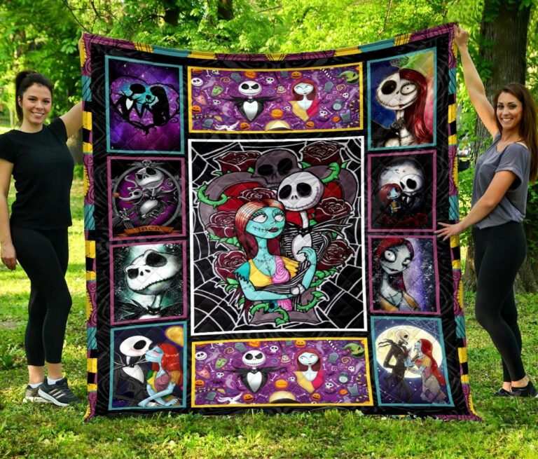 Jack Skellington & Sally Quilt And Blanket #091