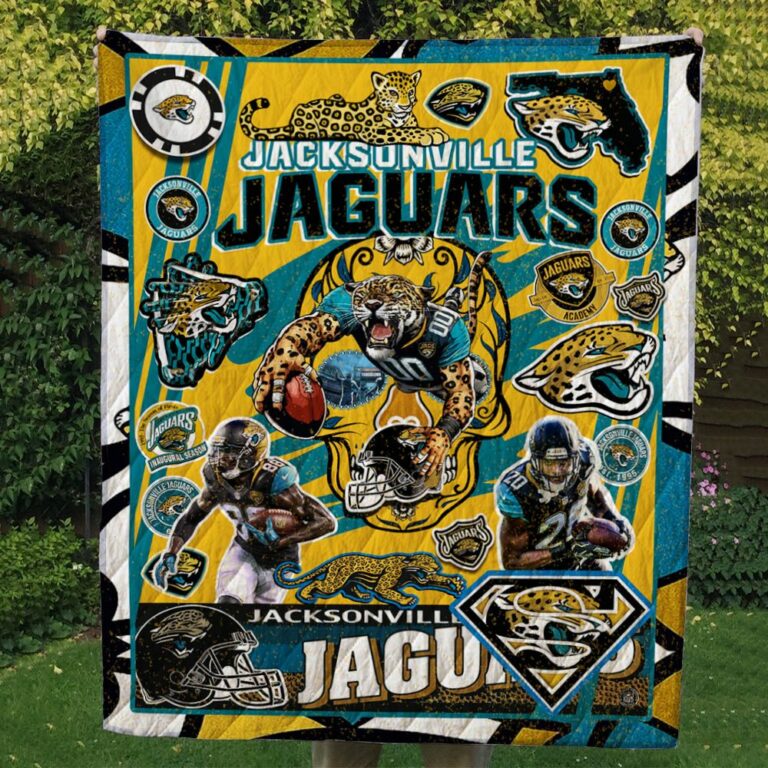 Jacksonville Jaguars Quilt Blanket #1