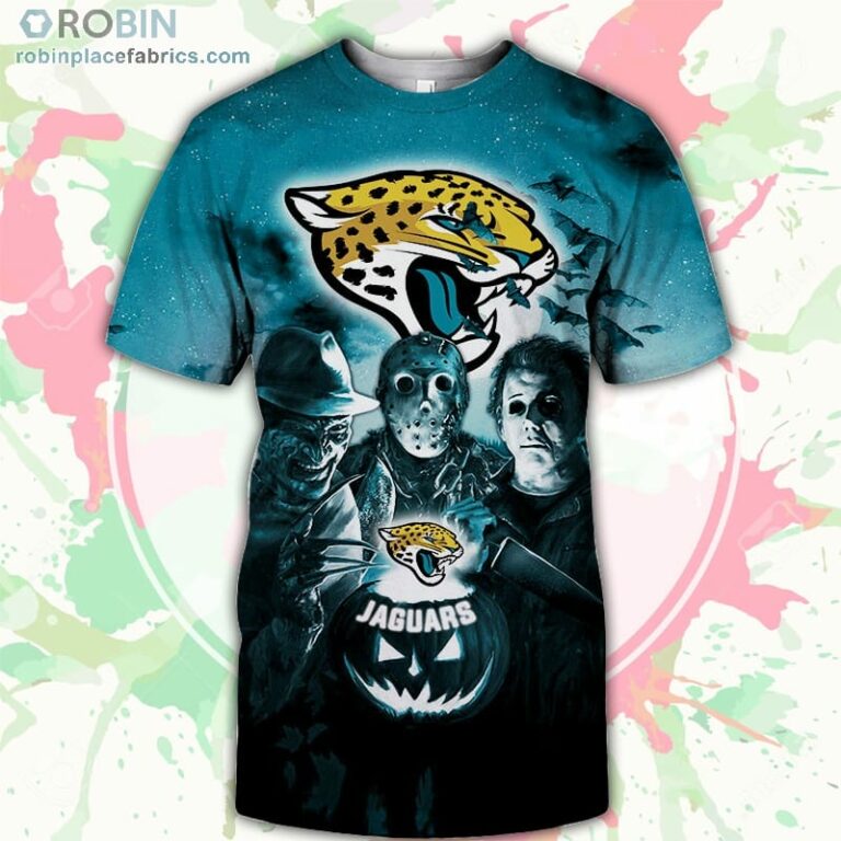 Jacksonville Jaguars T-Shirt Halloween Horror Night – AOP Tshirt