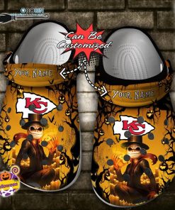 Halloween Clogs – Personalized Kansas City Chiefs Halloween Light Nightmare Before Christmas Crocs Shoes