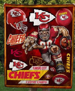 Kansas City Chiefs Quilt Blanket #1