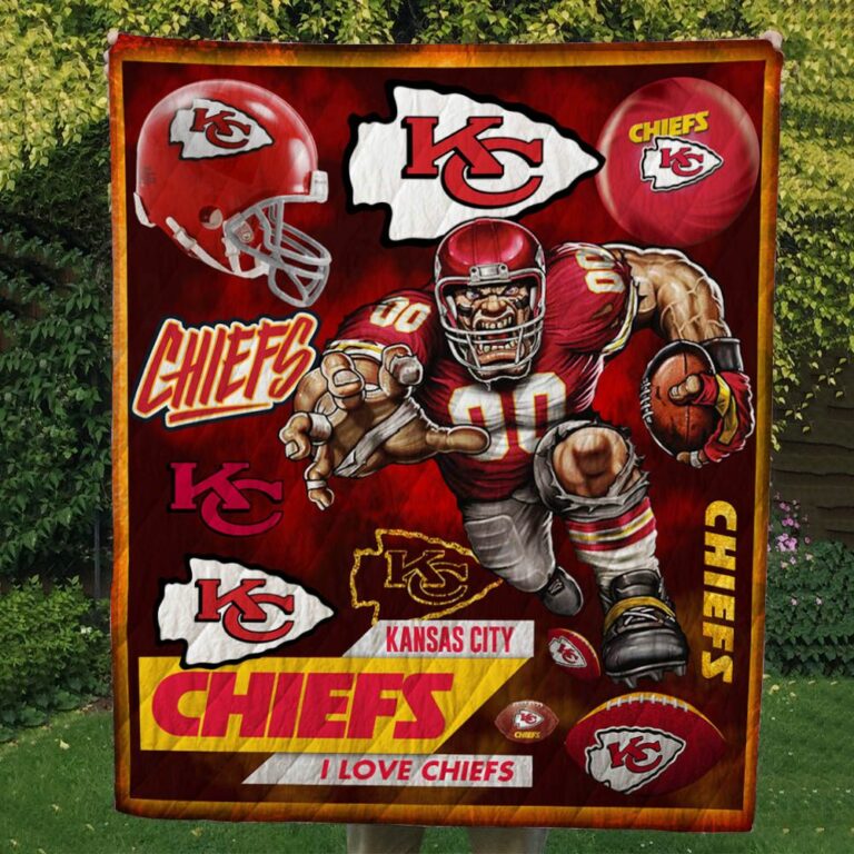 Kansas City Chiefs Quilt Blanket #1