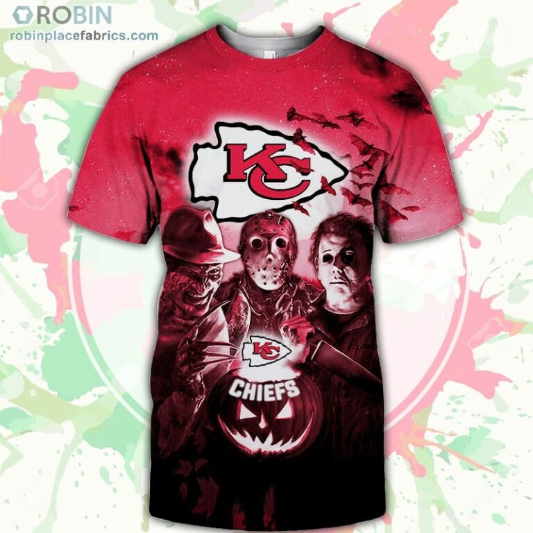 Kansas City Chiefs T-Shirt Halloween Horror Night – AOP Tshirt