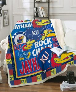 Kansas Jayhawks Quilt & Fleece Blanket