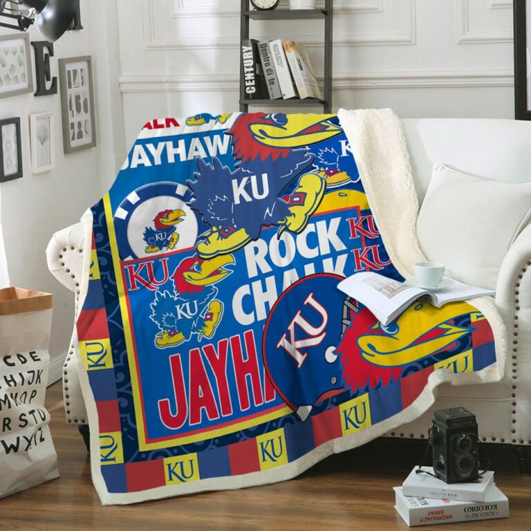 Kansas Jayhawks Quilt & Fleece Blanket