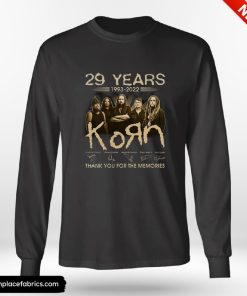Korn 29 Years Signatures Shirt