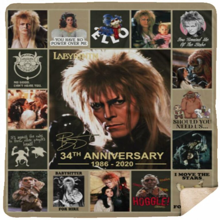 Labyrinth 34th Anniversary Signed Quilt Blanket