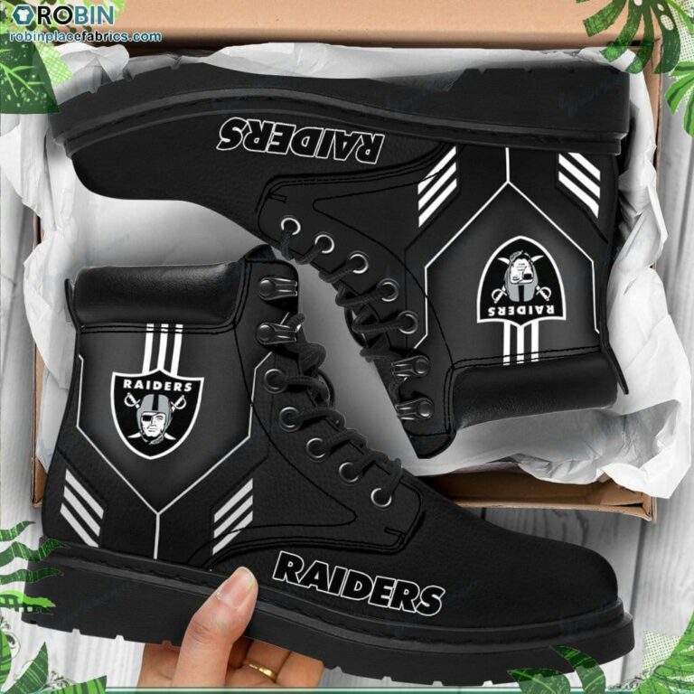 Las Vegas Raiders Custom Marten Style Boots RBPL311