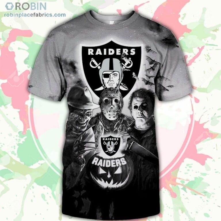 Las Vegas Raiders T-Shirt Halloween Horror Night – AOP Tshirt