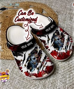 Halloween Clogs – Personalized Leatherface Halloween Characters Crocs Shoes