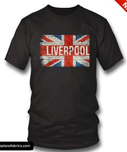 liverpool united kingdom british flag souvenir vintage t shirt cipg2x
