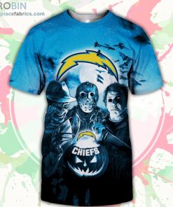 Los Angeles Chargers T-Shirt Halloween Horror Night – AOP Tshirt