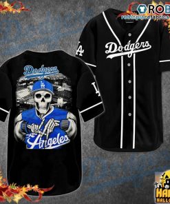 Los Angeles Dodgers Baseball Jersey ? Skull Snap Back