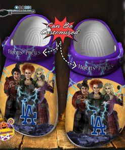 Halloween Clogs – Personalized Los Angeles Dodgers Halloween Movie Hocus Pocus Crocs Shoes