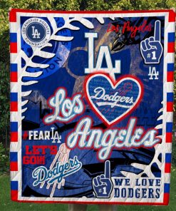 Los Angeles Dodgers Quilt & Fleece Blanket