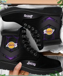 Los Angeles Lakers Custom Printed Martin Boots RBPL387 Los Angeles Lakers Custom Printed Martin Boots RBPL387