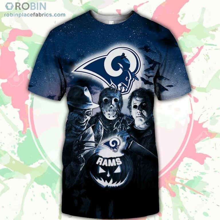 Los Angeles Rams T-Shirt Halloween Horror Night – AOP Tshirt