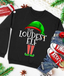 loudest elf group matching family christmas gift loud funny ugly christmas sweatshirt 1 X6cLX