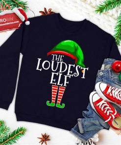 loudest elf group matching family christmas gift loud funny ugly christmas sweatshirt 3 41X3C