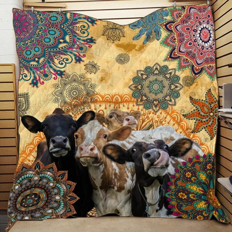 Lovely Cows Quilt Blanket #2