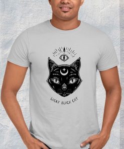 lucky black cat halloween shirt 4 g748T