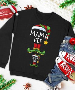 mama and baby elf pregnancy matching family christmas pajama ugly christmas sweatshirt 3 8rhed