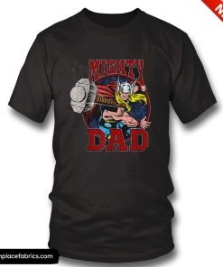 marvel thor fathers day mighty dad hammer t shirt v9340o