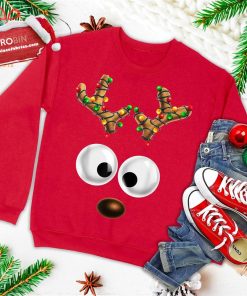 matching family christmas reindeer face christmas gift kids ugly christmas sweatshirt 4 4ijzB