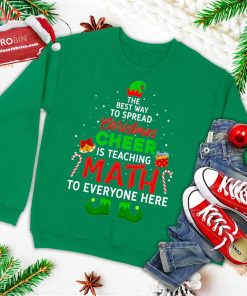 math teacher christmas shirt funny elf christmas cheer ugly christmas sweatshirt 1 qmuGe