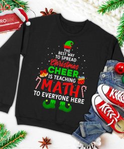 math teacher christmas shirt funny elf christmas cheer ugly christmas sweatshirt 2 StBfy