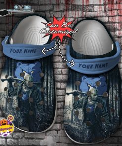 Halloween Clogs – Personalized Memphis Grizzlies Friday the 13th Horror Character Crocs Shoes
