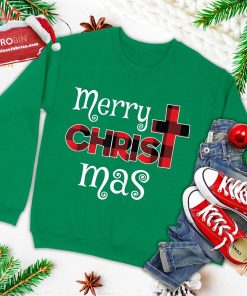 merry christmas shirt christians gifts buffalo plaid pajamas ugly christmas sweatshirt 4 dIeAD
