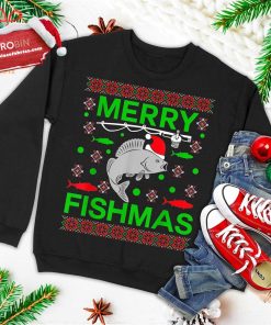 merry fishmas funny christmas xmas ugly christmas sweatshirt for fishers 1 rRMmG