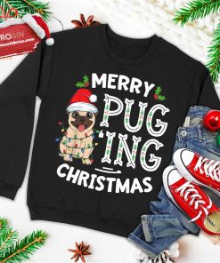 merry pugging christmas dog santa pug xmas boys pugmas ugly christmas sweatshirt 4 j1dq1