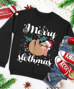 merry slothmas christmas pajama for sloth lovers ugly christmas sweatshirt 1 CPKmA