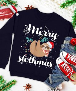 merry slothmas christmas pajama for sloth lovers ugly christmas sweatshirt 4 2ZHTn