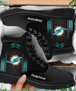 Miami Dolphins Custom Marten Style Boots RBPL496 Miami Dolphins Custom Marten Style Boots RBPL496
