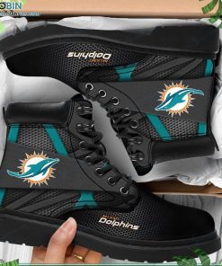 Miami Dolphins Custom Printed Martin Boots RBPL414 Miami Dolphins Custom Printed Martin Boots RBPL414