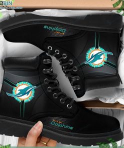 Miami Dolphins Custom Printed Martin Boots RBPL374 Miami Dolphins Custom Printed Martin Boots RBPL374