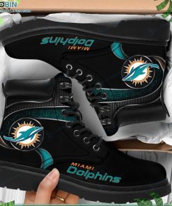 Miami Dolphins Custom Printed Martin Boots RBPL394