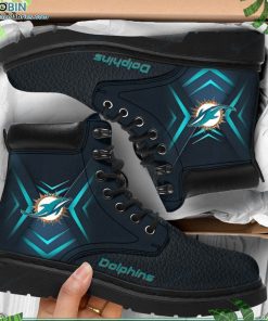 Miami Dolphins Custom Printed Martin Boots RBPL355