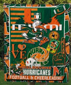 Miami Hurricanes Quilt Blanket