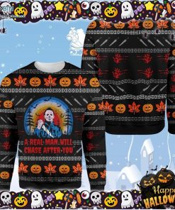 Michael Myers Halloween Horror Ugly Sweater Michael Myers Halloween Horror Ugly Sweater