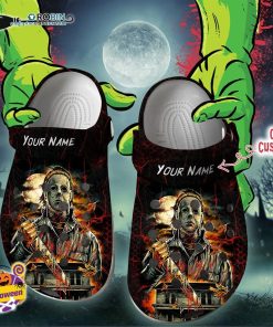 Halloween Clogs – Personalized Michael Myers Horror Movie Character Halloween Crocs Shoes Halloween Clogs – Personalized Michael Myers Horror Movie Character Halloween Crocs Shoes