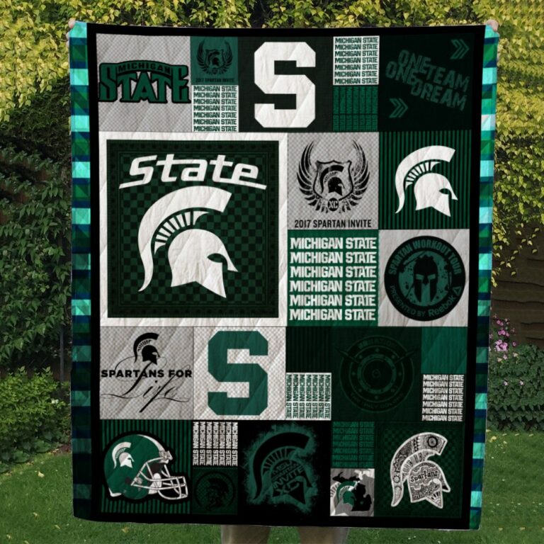 Michigan State Spartans Quilt & Fleece Blanket