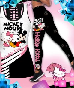 Mickey Mouse & Hello Kitty Tank Top Legging