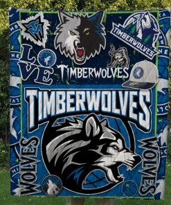 Minnesota Timberwolves Quilt Blanket