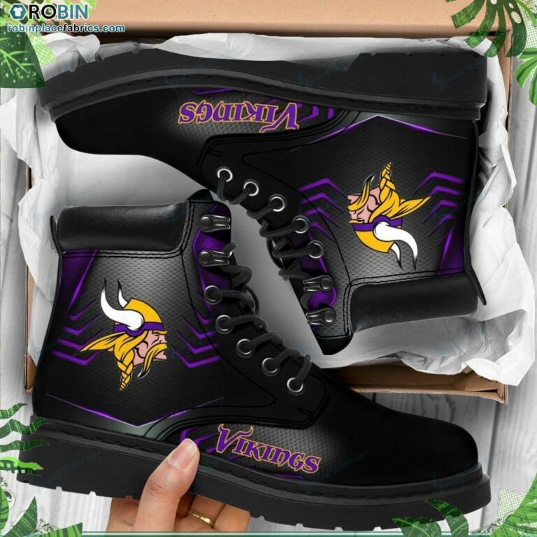 Minnesota Vikings Custom Printed Martin Boots RBPL481