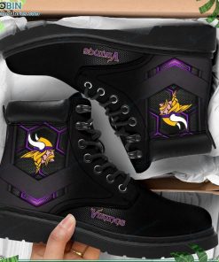 Minnesota Vikings Custom Printed Martin Boots RBPL393 Minnesota Vikings Custom Printed Martin Boots RBPL393