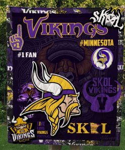 Minnesota Vikings Quilt Blanket